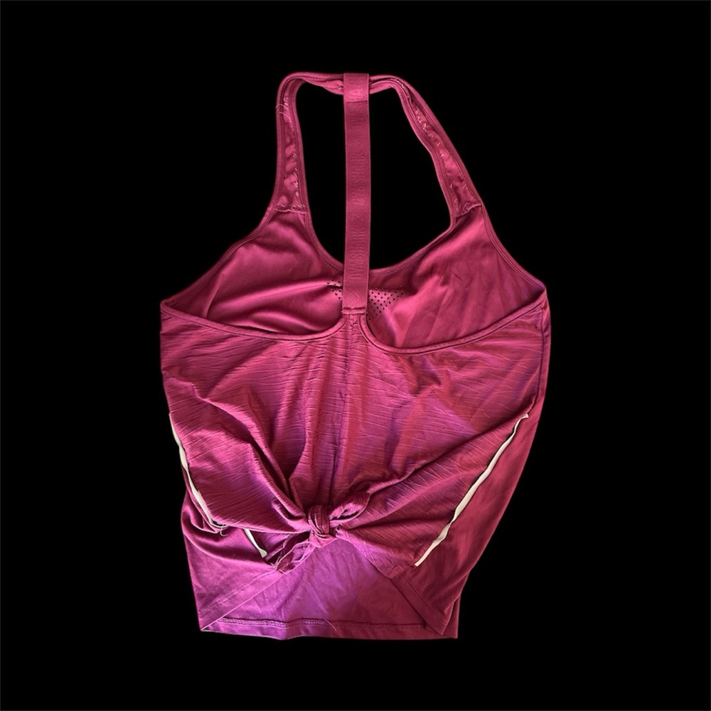Gymshark Fuchsia Sports tie back tank top